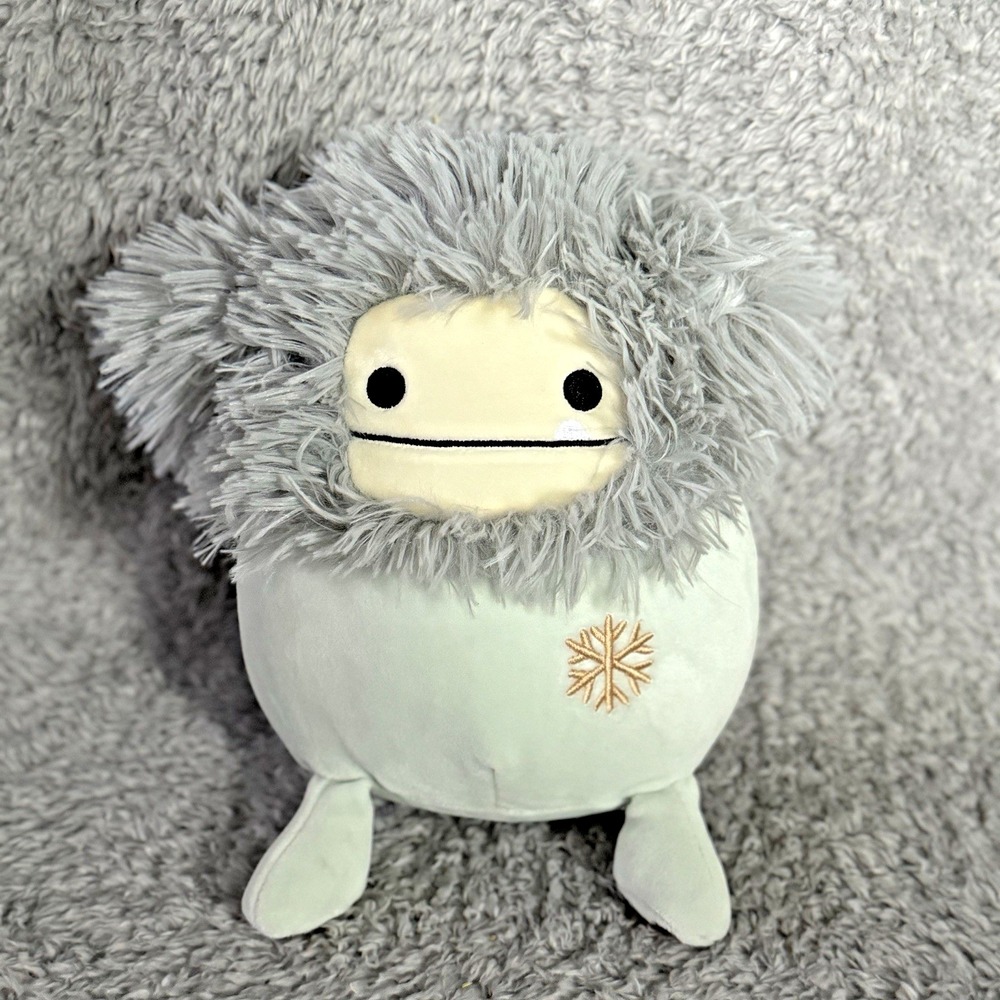 Squishmallows Evita the Bigfoot Plush Gray Yeti Kellytoy Stuffed Animal Toy